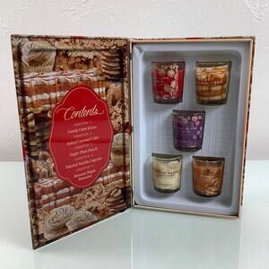 Harry’s Holiday Treats gift tin with 5 Scented votive candles NEW